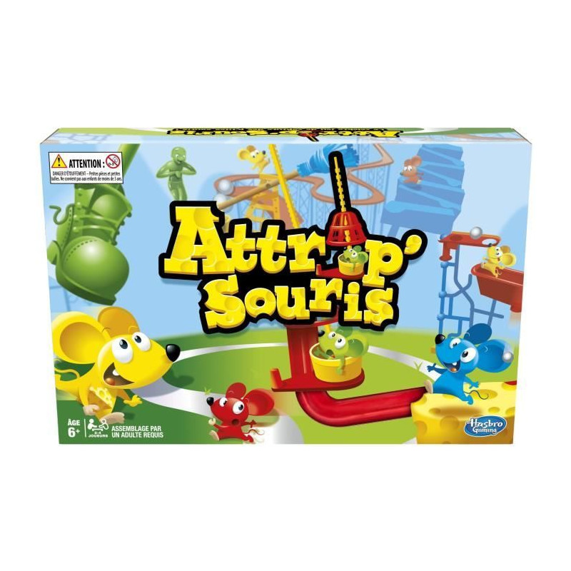 Attrap'souris, jeu de plateau pour enfants, jeu de société des 6 ans, Hasbro Gaming