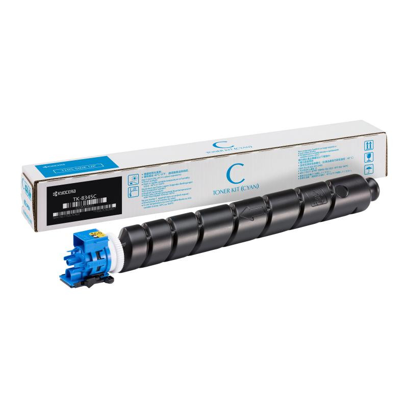 Kyocera Toner TK-8345 TK8345 Cyan (1T02L7CNL0)(1T02L7CNL1)