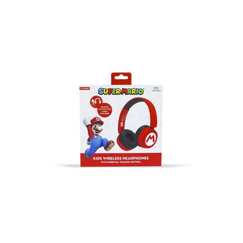 Jeu éducatif et électronique Otl Super Mario Logo Kids Wireless Headphones