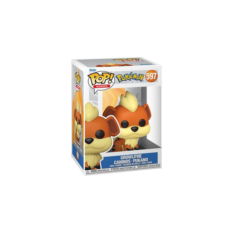 Figurine Funko Pop Games Pokémon Growlithe EMEA