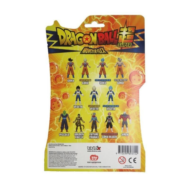 Figurine extensible DRAGON BALL - MONSTER FLEX - Modele aléatoire