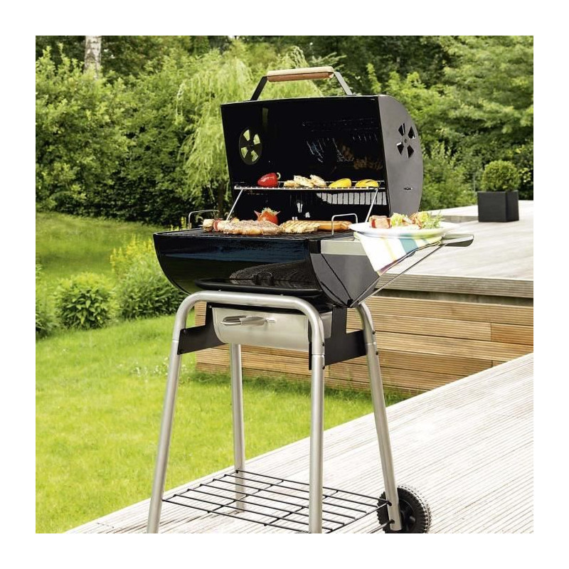 Landmann Black Taurus 440 barbecue tonneau charbon de bois