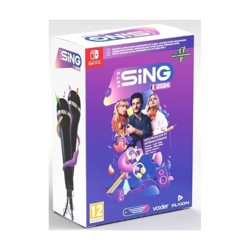 Let's Sing 2024 - Jeu Nintendo Switch - Avec 2 micros