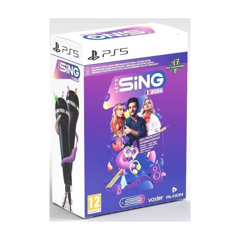 Let's Sing 2024 - Jeu PS5 - Avec 2 micros