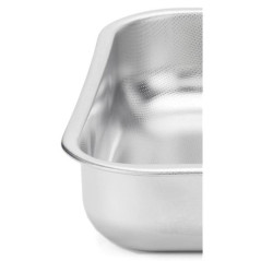 STEEL PAN PLAT FOUR HAUT 30x22 INOX ANTI-ADH STEEL PAN - 11161