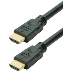 ERARD Cordon HDMI A M/M - PERFORM - 4K/60ips HDR 4:4:4 - gaine pvc noire - OR ERARD - 7882