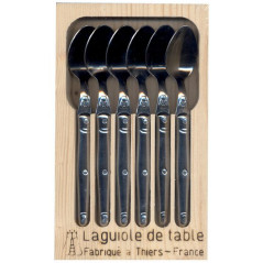 JEAN DUBOST COFFRET 6 CUILLERES CAFE LAGUIOLE INOX FR JEAN DUBOST - L0060301L06018