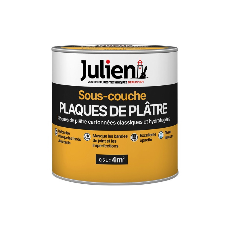 JULIEN S/COUCHE J6 PLAQUE PLATRE  0.5L JULIEN - 5108091