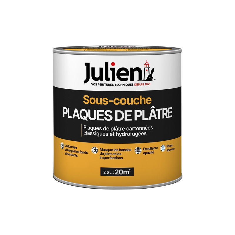 JULIEN S/COUCHE J6 PLAQUE PLATRE  2.5L JULIEN - 5108092