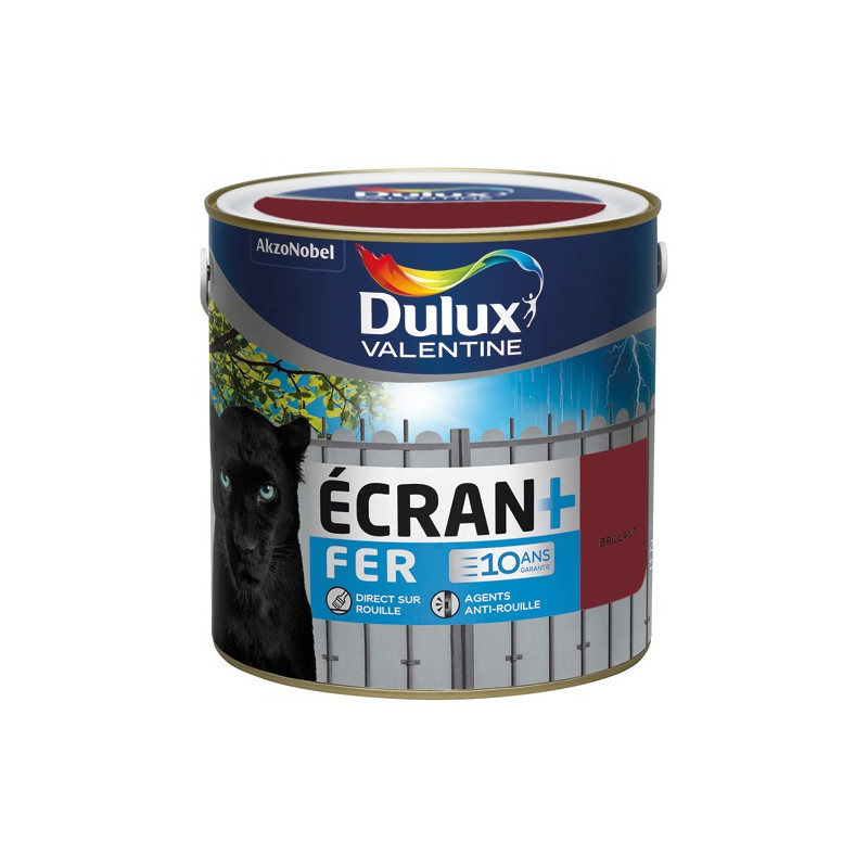 DULUX VALENTINE ECRAN FER BRI.2L ROUGE BASQUE DULUX VALENTINE - 5267335