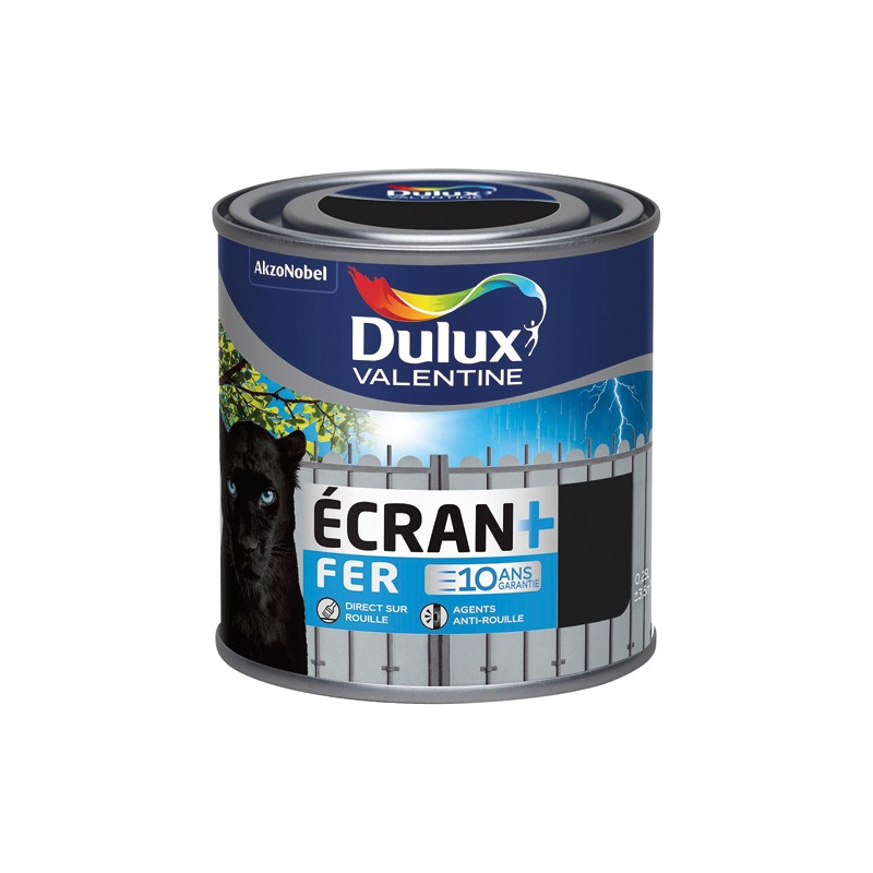 DULUX VALENTINE ECRAN FER MAT 0.25L NOIR DULUX VALENTINE - 5267266