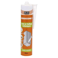 GEB GEBSICONE S SILICONE C.310ML BLANC GEB - 890050