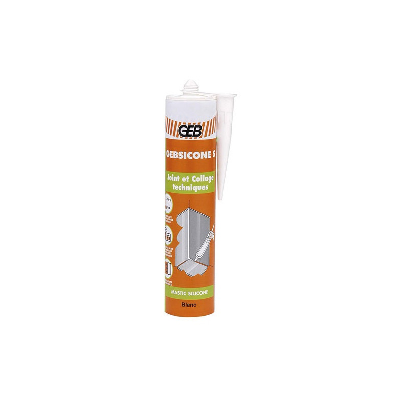 GEB GEBSICONE S SILICONE C.310ML BLANC GEB - 890050