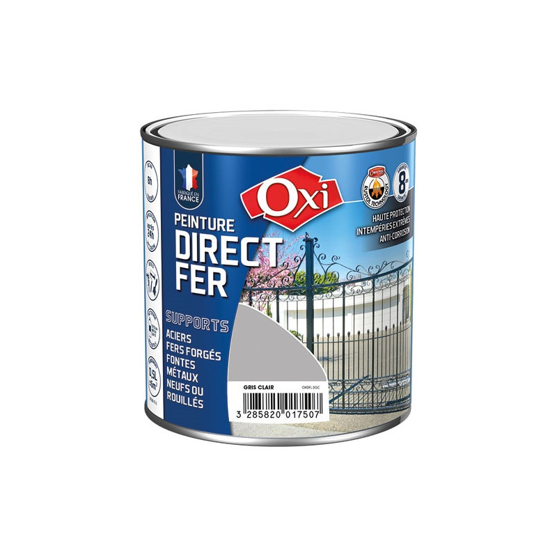 DIRECTE FER LISSE GRIS CLAIR 0.5L OXI - DFL.5GC