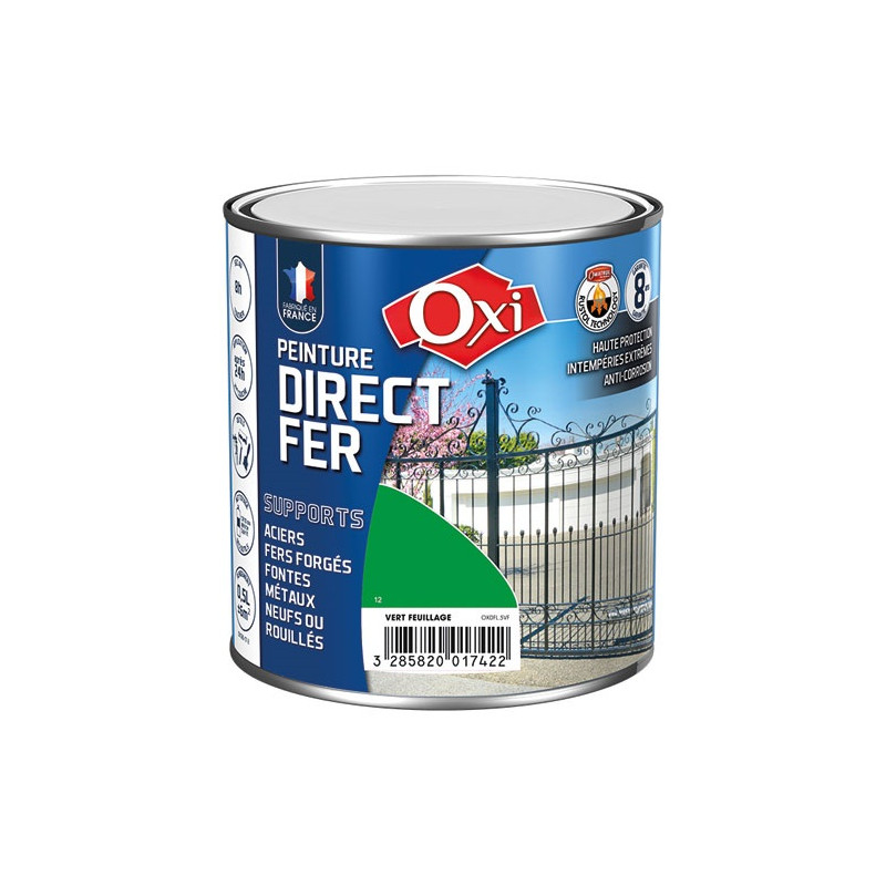 OXI DIRECTE FER LISSE VERT FEUILLAGE 0.5L OXI - DFL.5VF