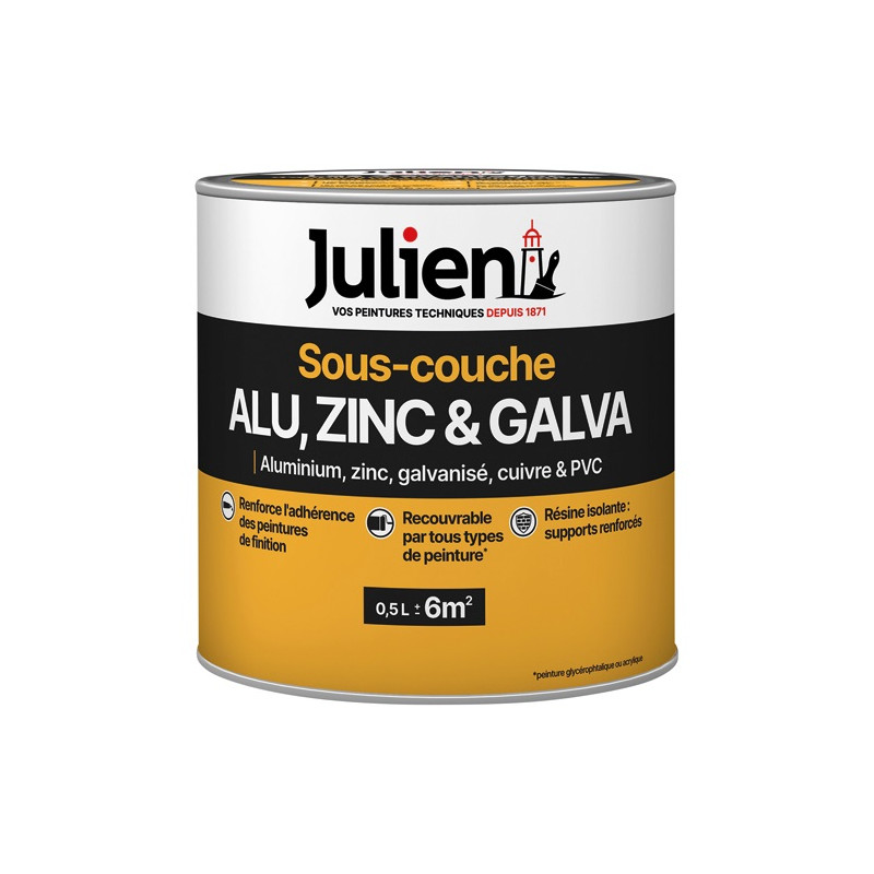 JULIEN JULIEN S/COUCHE J1 ALU-GALVA      0.5L JULIEN - 5108087