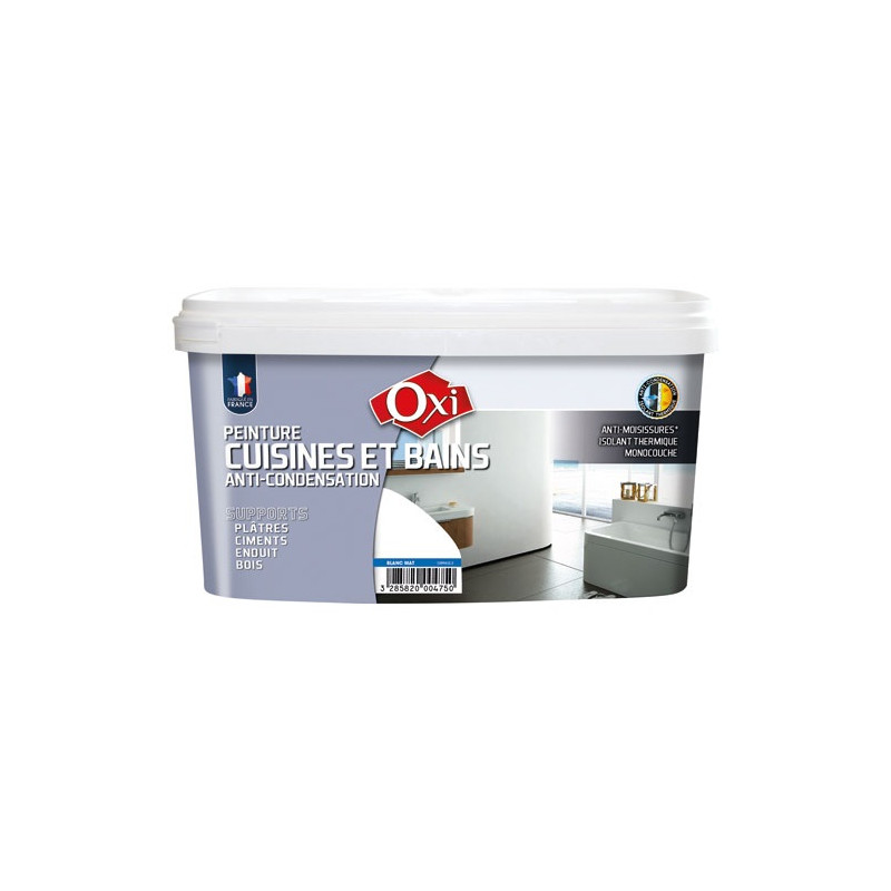 OXI PEINTURE MUR/PLAF.CUIS.BAIN BLANC 2.5L OXI - PIHU2.5