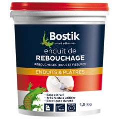 BOSTIK ENDUIT REBOUCHAGE PATE 1.5KG BOSTIK BOSTIK - 30604186