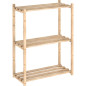 ETAGERE 3 TABLETTES A LATTES 88X65X30 ASTIGARRAGA - NC-3-30-99