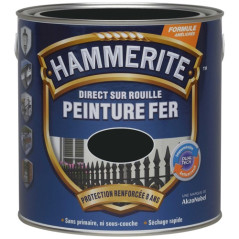 HAMMERITE HAMMERITE FER MAT LAQUE 2.5L NOIR FERR HAMMERITE - 5093643