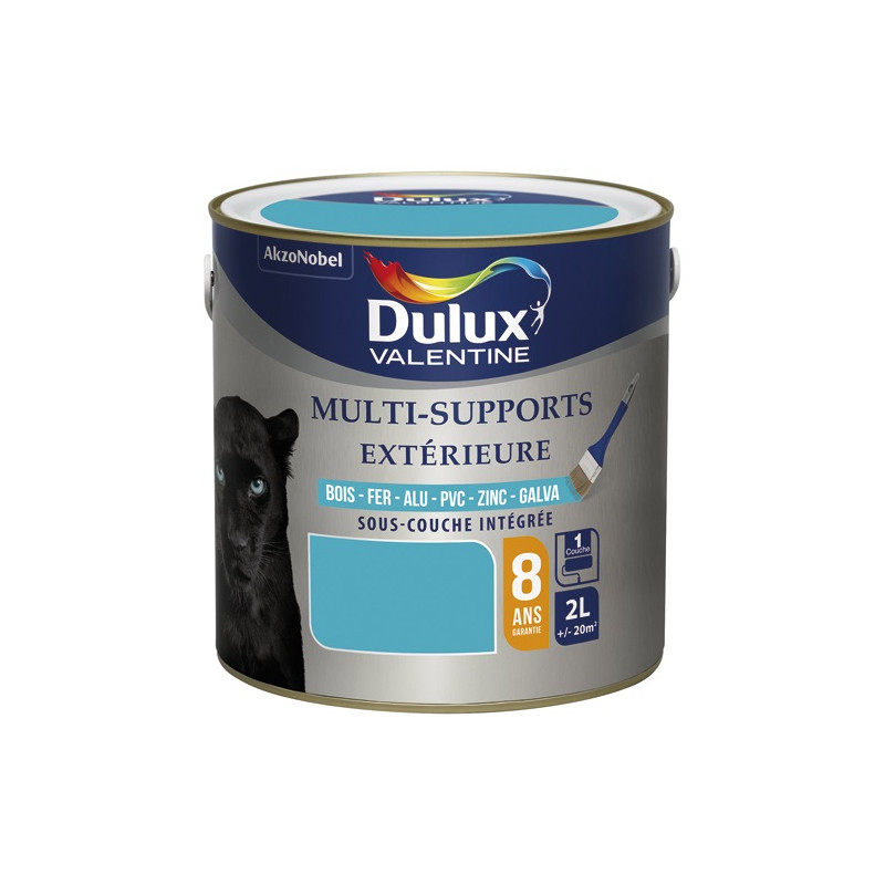 DULUX VALENTINE VAL.MULTISUPPORT EXT.2L BLEU TURQUOISE DULUX VALENTINE - 5249027