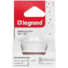 LEGRAND DOUILLE E27 SORTIE FIL LATERAL S/C LEGRAND - 091135