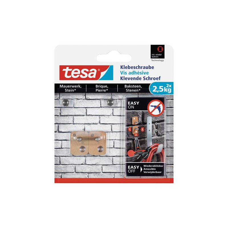 TESA VIS ADHESIVE RECT.BRIQUE PIERRE 2.5KG TESA - 77902-00000-00