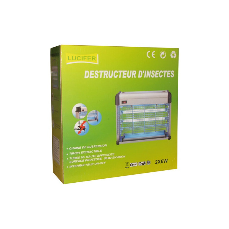 DESTRUCTEUR D'INSECTES TUBE UV 2X6W MASY - 67