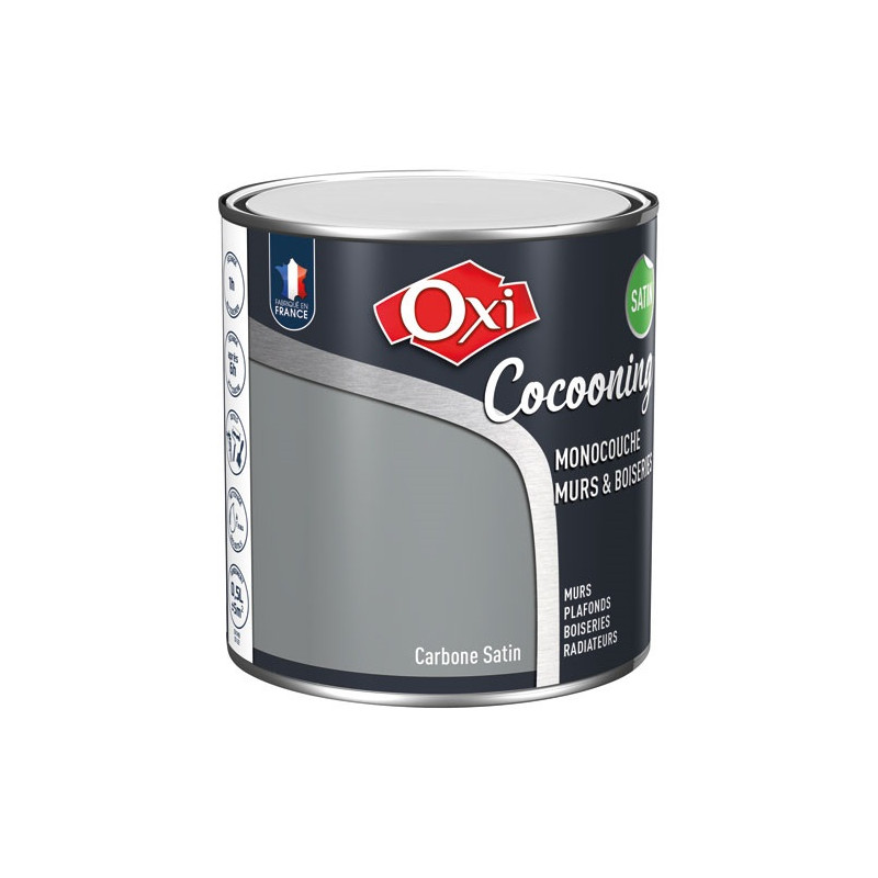 OXI MURS BOIS SATIN CARBONE 0.5L OXI - OXMBOI.5CB