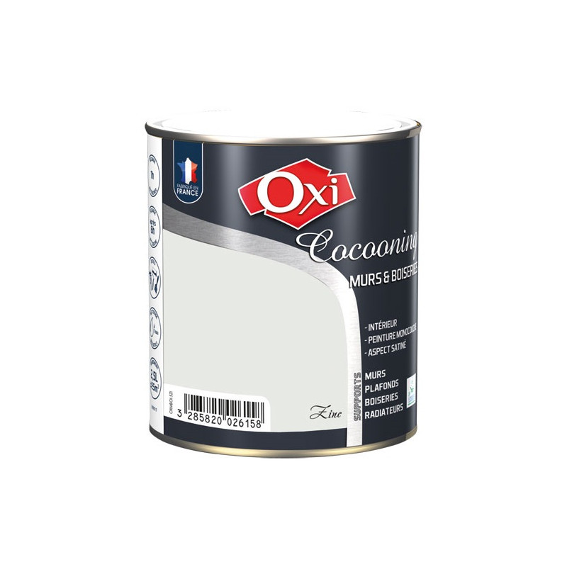 OXI MURS BOIS SATIN ZINC 2.5L OXI - OXMBOI2.5ZI