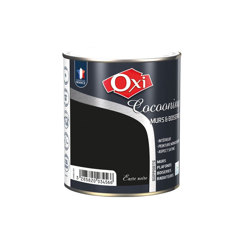 MURS BOIS SATIN ENCRE NOIRE 2.5L OXI - OXMBOI2.5EN