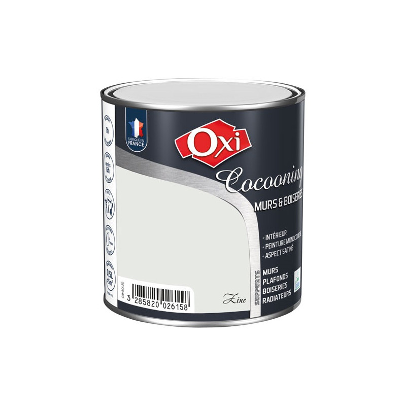 OXI MURS BOIS SATIN ZINC 0.5L OXI - OXMBOI.5ZI