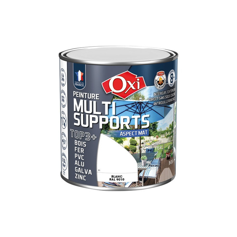 OXI PEINT.TOP 3 BOIS FER PVC MAT 500ML BLC OXI - OXTOPM.5BL