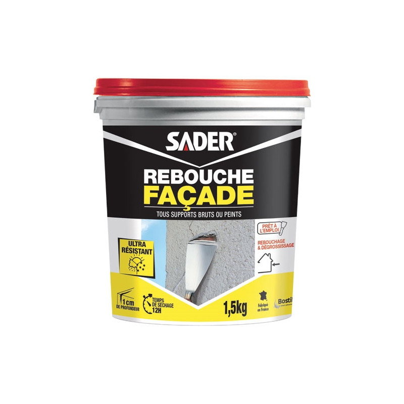 SADER ENDUIT REBOUCHAGE FACADE 1 5KG SADER SADER - 30613896