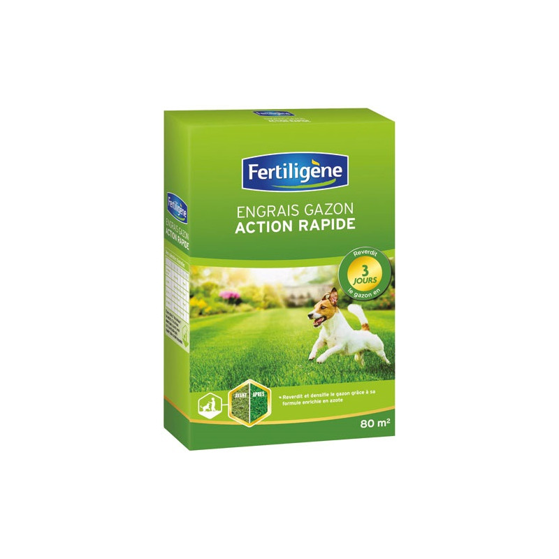 ENGRAIS GAZON ACTIONS RAPIDE 2.8KG /NC FERTILIGENE - FGAR80