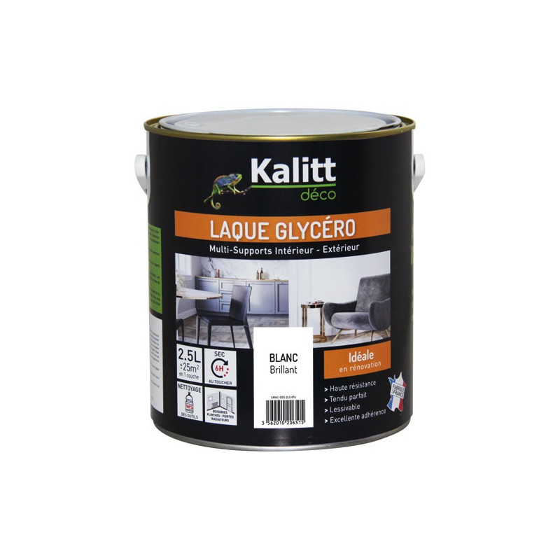 KALITT DECO KALITT LAQUE GLYCERO BRI BLANC 2.5L KALITT DECO - DES-GLYB-0000-2