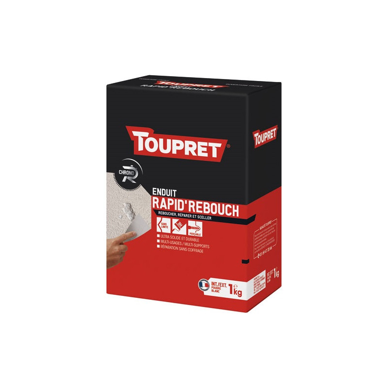 TOUPRET ENDUIT REBOUCH. RAPID POUDRE 1KG TOUPRET - BCHREB01