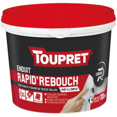 TOUPRET ENDUIT REBOUCH. RAPIDE PATE GRIS 700ML TOUPRET - BCHALG0.7