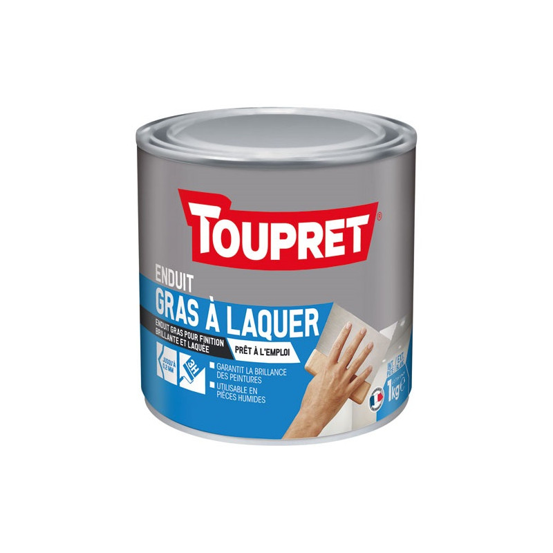 TOUPRET ENDUIT GRAS A LAQUER INT.EXT PATE 1KG TOUPRET - BCLAQ01