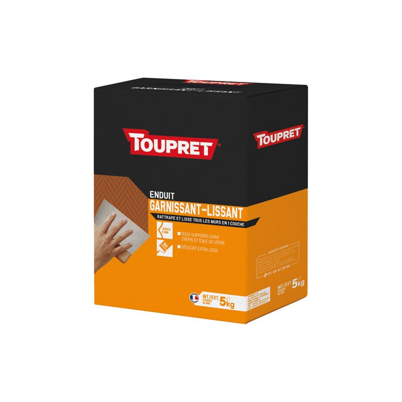 ENDUIT GARNISSANT LISSANT POUDRE 5KG TOUPRET - BCHGAR05