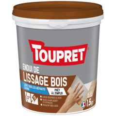 TOUPRET ENDUIT LISSAGE BOIS PATE INT.EXT 1.5KG TOUPRET - BCLIPBO1.5