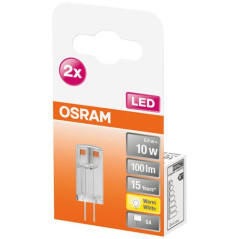 OSRAM LED CAPSULE CLAIR 0.9W G4 CHD BTE2 OSRAM - 4058075449770