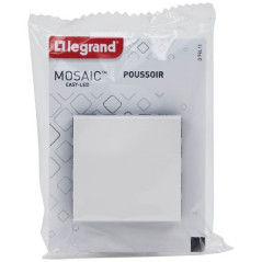 LEGRAND MOSAIC POUSSOIR 6A 2 MOD. BLANC COMPO LEGRAND - 099411