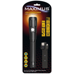 MAXIMUS LAMPE TORCHE MAXIMUS RECHA.1200LM 13W MAXIMUS - M-FL-006-B-BL