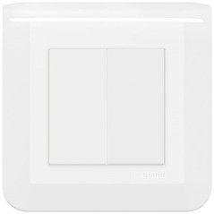 LEGRAND DOUBLE VA ET VIEN 10A CPL GRIFFE BLANC LEGRAND - 099211