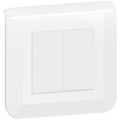 LEGRAND DOUBLE VA ET VIEN 10A CPL GRIFFE BLANC LEGRAND - 099211