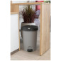 POUBELLE A PEDALE STEPY 45L GRIS/ANTHR EDA - 10631 G.BT/G.AN