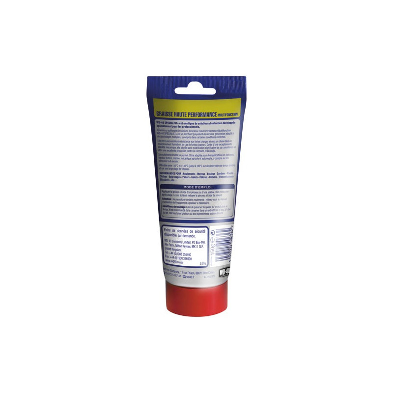 WD40 SPECIALIST GRAISSE HP TUBE 150G WD40 SPECIALIST - 331076