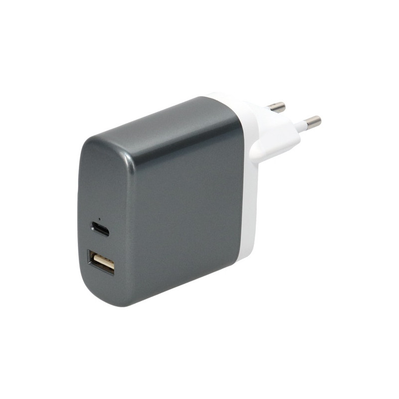 ERARD Chargeur 2 USB A/C F - sur secteur 230V - 12V/5A + 12V/1.5A - 18W - bla ERARD - 728204