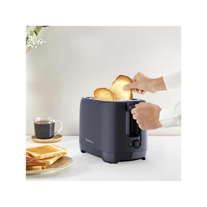 Principio noir mat 2 fentes, Grilles pain et toasters